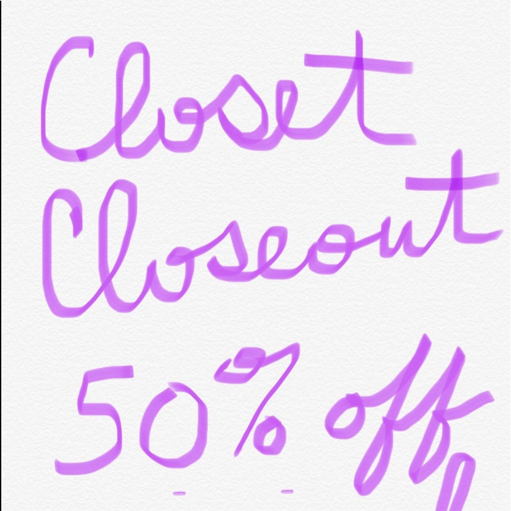Closet closeout!! Everything must GO!! 50% OFF